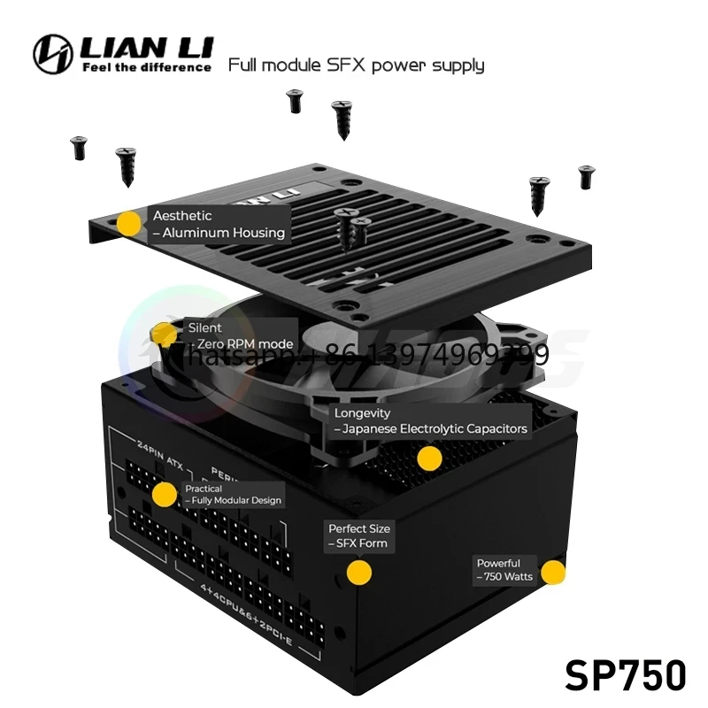 750W Sfx Fully Modular Power Supply - Zasilacz LIAN LI PSU 750W SFX