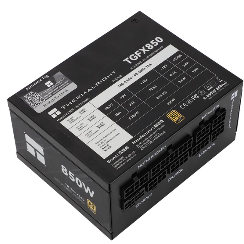 Thermalright TR-TGFX850 SFX Zł – Sfx Modular Power Supply 850W Gold recenzja i cena
